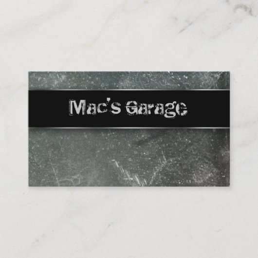 Visite Métal 2 d'entrepreneur de construction de carte de (Devant)