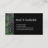 Visite Métal 2 d'entrepreneur de construction de carte de (Dos)