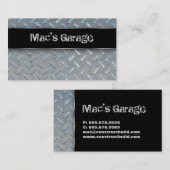 Visite Métal d'entrepreneur de construction de carte de (Devant / Derrière)