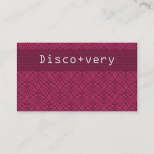 Visite Metro Retro Carte de visite, Cosmopolite Rose