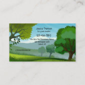 Visite Mignonne Paysage Chalkboard enseignant Carte de vi (Dos)