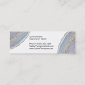 Visite Mini Agate moderne de Geode de lavande d'or - carte de (Dos)