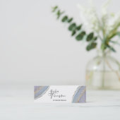 Visite Mini Agate moderne de Geode de lavande d'or - carte de (Debout devant)