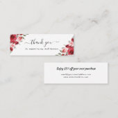 Visite Mini aquarelle fleurs merci d'insérer la carte de réduc (Devant / Derrière)