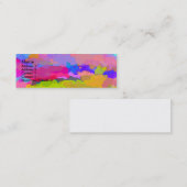 Visite Mini Au-Delà De La Carte De Profil Rainbow (Devant / Derrière)