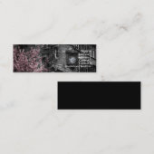 Visite Mini Bâtiment avec la carte rose de profil de buissons (Devant / Derrière)