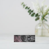 Visite Mini Bâtiment avec la carte rose de profil de buissons (Debout devant)
