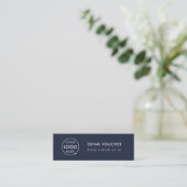 Visite Mini Billet de Boisson | Carte de Logo d'Entreprise Ble (Debout devant)