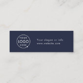 Visite Mini Billet de Boisson | Carte de Logo d'Entreprise Ble (Dos)