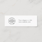 Visite Mini Bon de boisson de l'entreprise | Carte du logo de  (Dos)