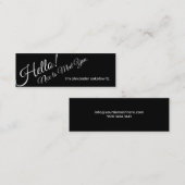 Visite Mini Bonjour ! Gentil de vous rencontrer ! Carte de (Devant / Derrière)