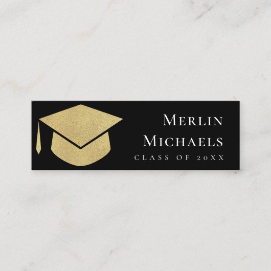 Visite Mini Carte à la mode d'insertion de nom d'obtention du (Devant)