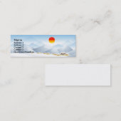 Visite Mini Carte asiatique de profil de Sun d'hiver (Devant / Derrière)