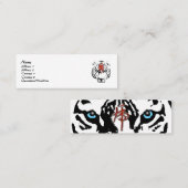 Visite Mini Carte blanche de profil de tigre (Devant / Derrière)