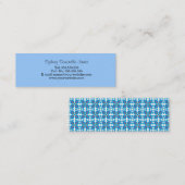 Visite Mini Carte bleu-clair de profil (Devant / Derrière)
