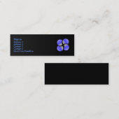 Visite Mini Carte bleue de profil de cercles (Devant / Derrière)