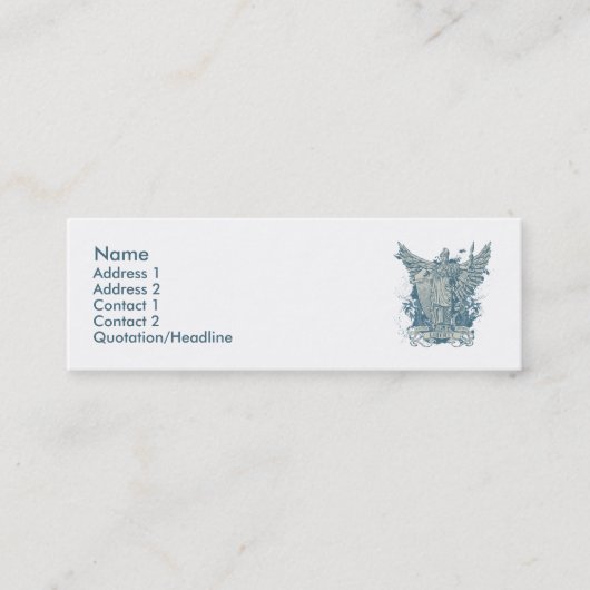 Visite Mini Carte bleue de profil de Libertas (Devant)