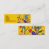 Visite Mini Carte bleue sautante de profil de fleur (Devant / Derrière)