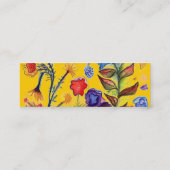 Visite Mini Carte bleue sautante de profil de fleur (Dos)