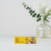 Visite Mini Carte bleue sautante de profil de fleur (Debout devant)