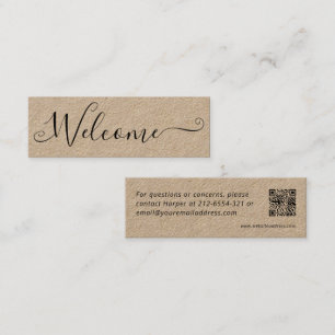 Visite Mini Carte cadeau de location de maison QR