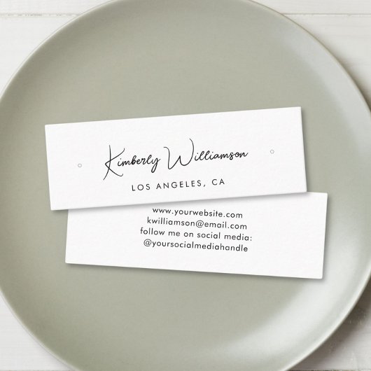 Visite Mini Carte d'affichage à oreille pour hoop costud de sc