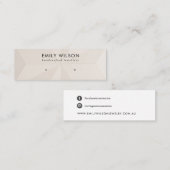 VISITE MINI CARTE D'AFFICHAGE DE L'ÉTUDE DE TEXTURE DU DIAMOND (Devant / Derrière)