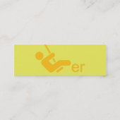 Visite Mini Carte d'appel de Swinger jaune (Dos)