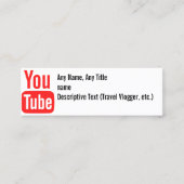 Visite Mini Carte de base des médias sociaux (Devant)