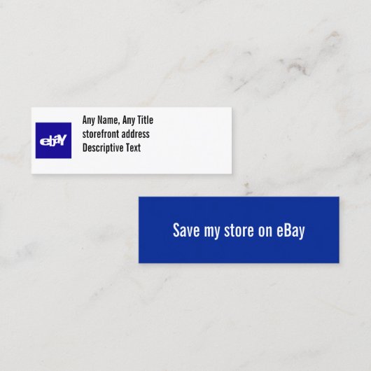 Visite Mini Carte de base des médias sociaux (Devant / Derrière)