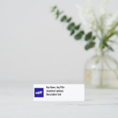 Visite Mini Carte de base des médias sociaux (Debout devant)