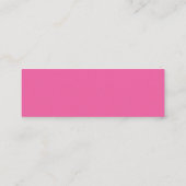 Visite Mini Carte de boîtier du site Web de script rose chaud (Dos)