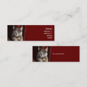 Visite Mini Carte de chat (Devant / Derrière)