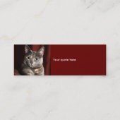 Visite Mini Carte de chat (Dos)
