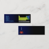 Visite Mini Carte de chimiste avec le Tableau périodique (Devant / Derrière)