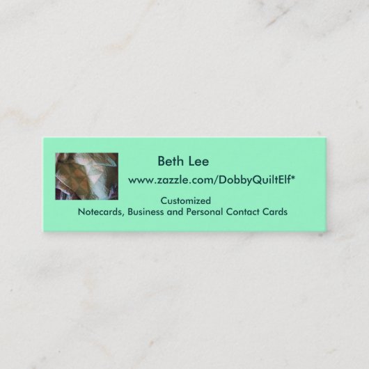 Visite Mini Carte de contact (Devant)