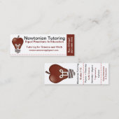 Visite Mini Carte de cours particuliers (Devant / Derrière)