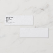 Visite Mini Carte de datation pour des réunions rapides - C… - (Devant / Derrière)