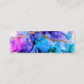 Visite Mini Carte de fidélité Paint Splatter Gold et Purple (Dos)