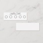 Visite Mini Carte de fidélité professionnelle (Devant / Derrière)