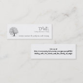 Visite Mini Carte de l'arbre généalogique DWIL - petite (Devant / Derrière)