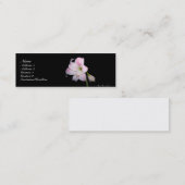 Visite Mini Carte de lis rose et blanc (Devant / Derrière)