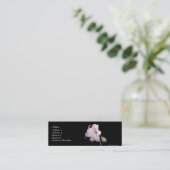 Visite Mini Carte de lis rose et blanc (Debout devant)