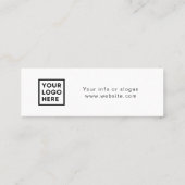 Visite Mini Carte de logo du bon de boisson de l'événement de (Dos)