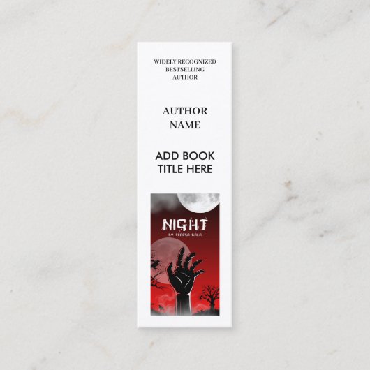 Visite Mini Carte de marque-page promo minimale pour lancement (Devant)