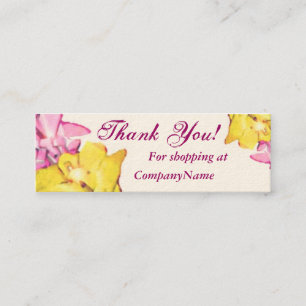 Visite Mini Carte de "Merci"