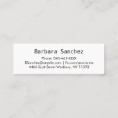 Visite Mini Carte de nom de diplôme (Dos)