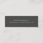 Visite Mini carte de nom de graduation de script or (Dos)