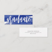 Visite Mini Carte de nom de graduation de trait de brosse de s (Devant / Derrière)