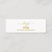 Visite Mini Carte de nom de la promotion 2026 Insert de gradua (Devant)